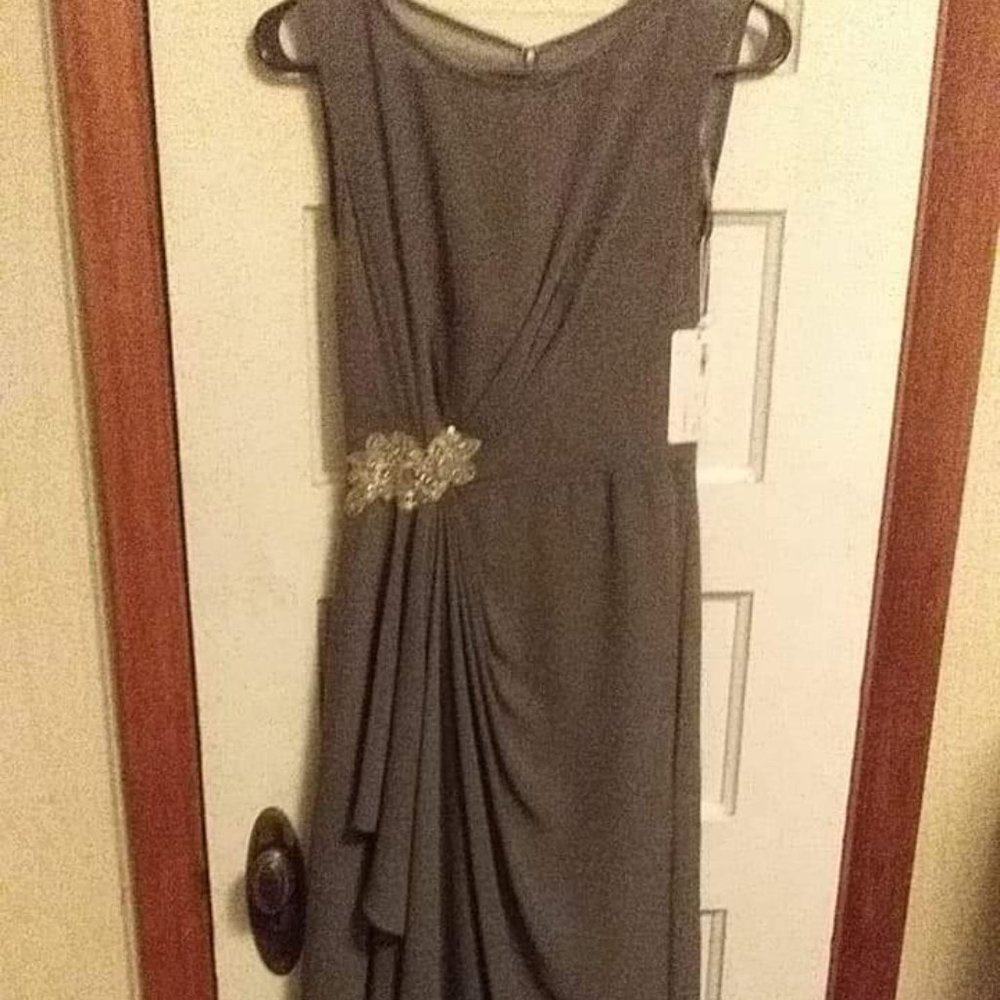 Grey Bridesmaid Gown